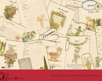 Digital Garden Planner, Garden Journal, DIY Garden Planner, DIGITAL DOWNLOAD, Garden Binder, Gardening Planner, Instant Download