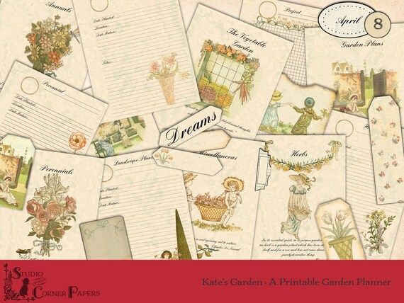 Digital Garden Planner, Garden Journal, DIY Garden Planner, DIGITAL DOWNLOAD, Garden Binder, Gardening Planner, Instant Download