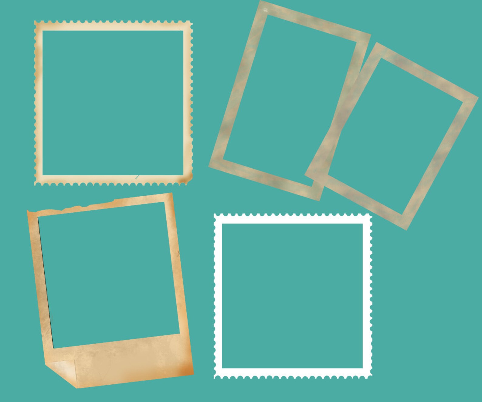 12 Digital Frames, Photo Frames, Digital Photo Frames, Vintage Frames