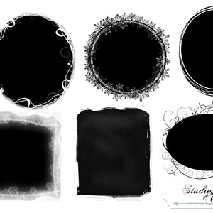 Sechs digitale Fotomasken, digitale Schnittmasken, Photoshop-Schnittmasken, Photoshop-Masken,