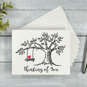 Set of Thinking of You cards | Blank or Your Personalized message inside | Thank You, Get Well, Sympathy, Condolences, Miss you,