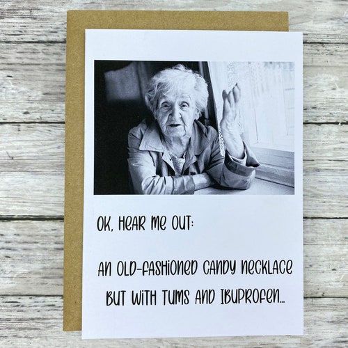 Funny Birthday Card Blank or Your PERSONALIZED Message Etsy