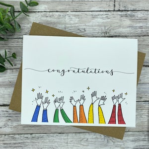 Congratulations Card Blank or Your Personalized Message - Etsy