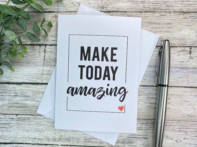 Set of 8 10 or 20 Blank Inside Note Cards make Today Etsy