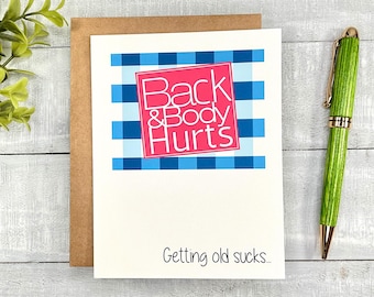 Funny Birthday Card | Blank inside, envelope included (7002)