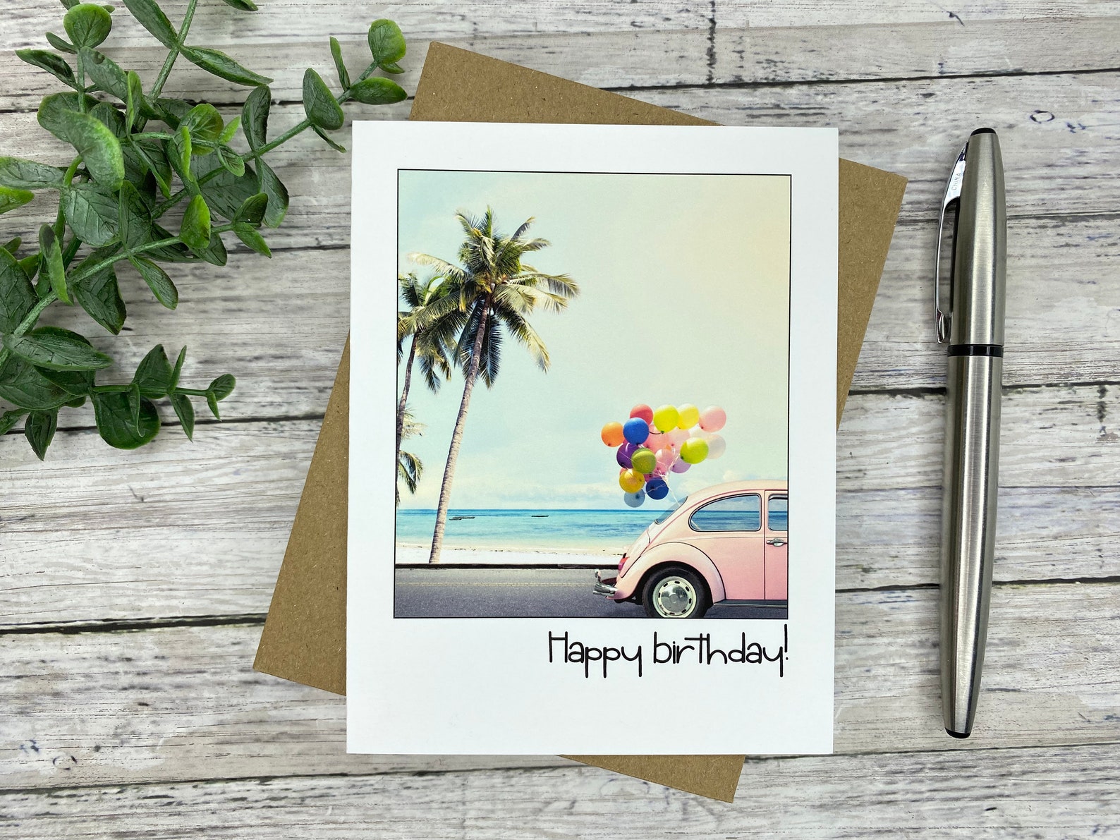 Birthday Card for the VW Fan Blank or Your Personalized - Etsy