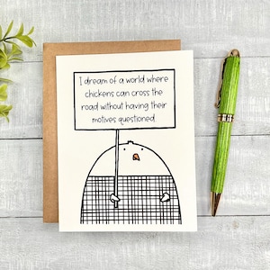 FUNNY card for any occasion | Blank inside, envelope included