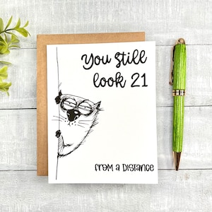 Funny Birthday Card | Blank inside, envelope included (7008)