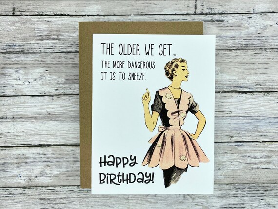 Funny Birthday Card Blank or Your Personalized Message - Etsy