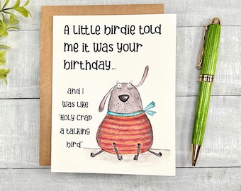 Funny Birthday Card | Blank inside, envelope included (7030)