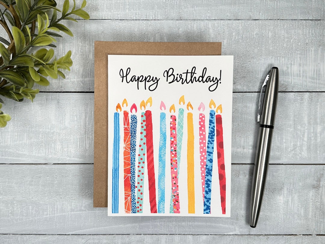 Birthday Card Blank or Your Personalized Message Inside Super Fun Tall ...