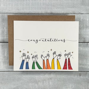 Congratulations Card Blank or Your Personalized Message Inside ...