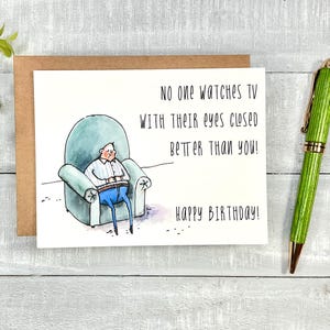 Funny Birthday Card | Blank inside, envelope included