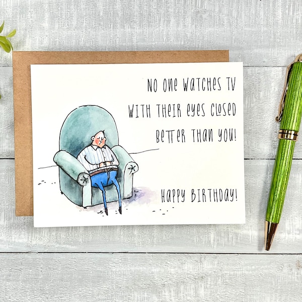 Funny Birthday Card | Blank inside, envelope included (7000)