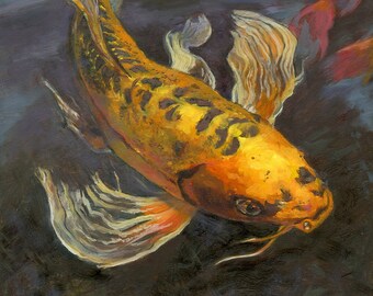 The Golden One Print - Fine Art Print "The Golden One" - Giclee - Artwork by Alison Hatter