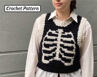 Bare Bones Vest Crochet Pattern - PDF Digital Download