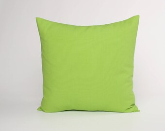 Chartreuse Green Pillow Cover, Solid Green Throw Pillow Cover, Green Accent Pillow, Cover Designed to Fit 14, 16, 18, 20 or 22 Inch Insert