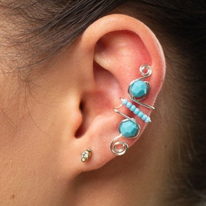 Silver Turquoise Swarovski Jodie Kuff