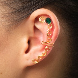 Gold Emerald Swarovski Klassic Kuff