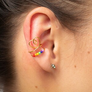 Gold LGBT Heart Midi Kuff