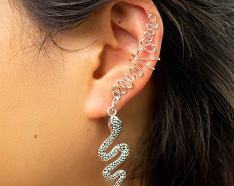 Silver Snake Dangle Kuff