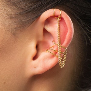 Gold Double Chain Kuff