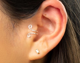 Silver Tragus Kuff