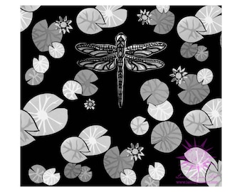 Dragonfly Art, Black and White Wall Art, Black and White Art, Scandinavian Art, Midcentury Modern Art, Giclee Art Print, Laura Lynne Art