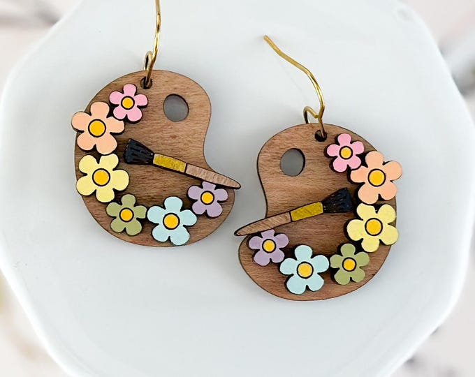 Paint Palette Earrings