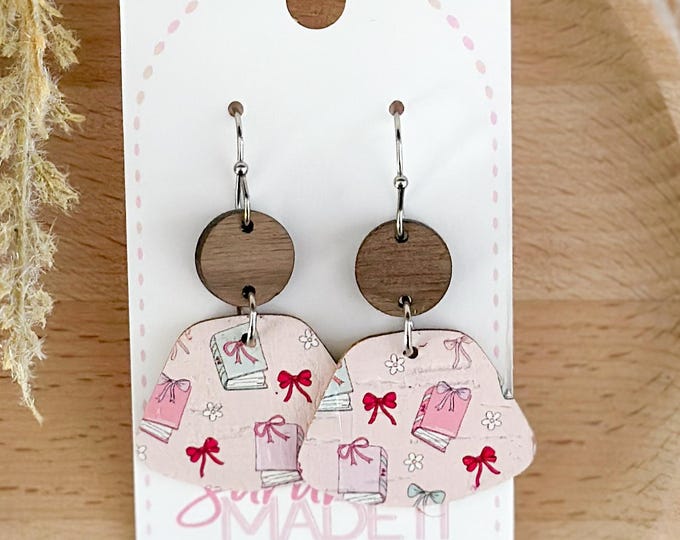 Bookish Wedge Earrings