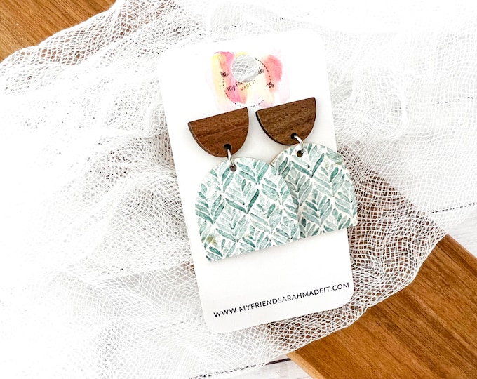 Coastal Leaf Arch Earrings
