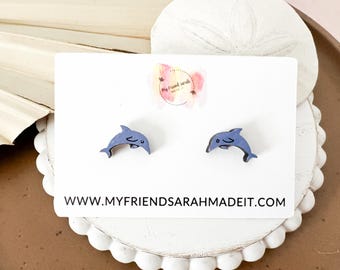 Dolphin Stud Earrings