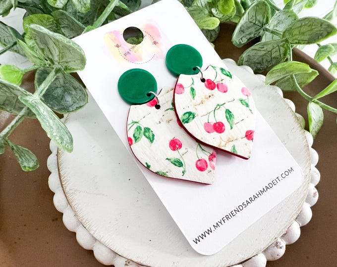 Lightweight Cherry Earrings for Women