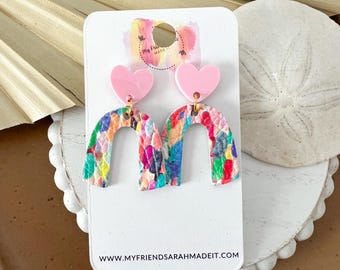 Fiesta Confetti Arch Earrings
