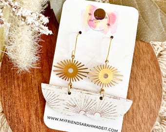 Boho Sun Dangle Earrings