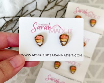 Candy Corn Stud Earrings