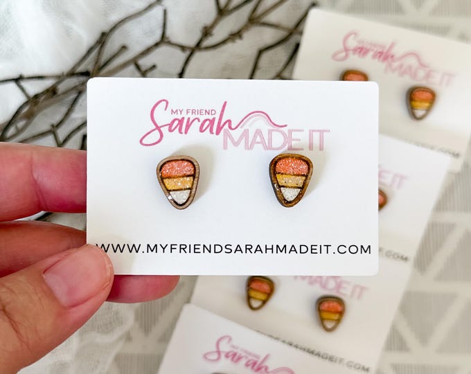 Candy Corn Stud Earrings