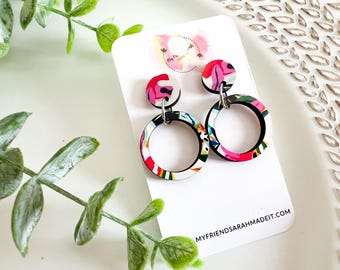 Tropical Vibes Hoop Earrings