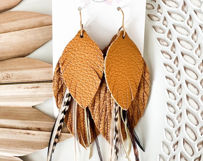 Feathered Country Glam Earrings