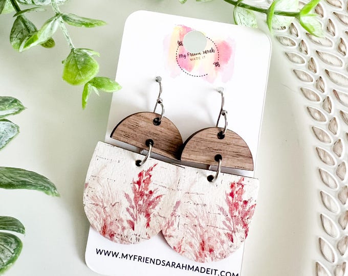Blush Botanical Arch Earrings
