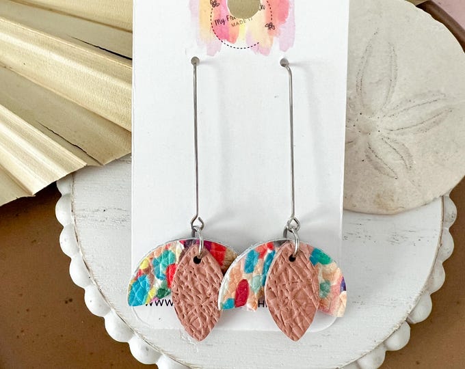 Fiesta Confetti Lotus Earrings