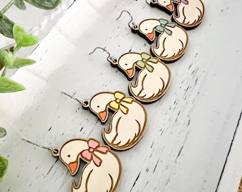 Vintage Inspired Goose Earrings