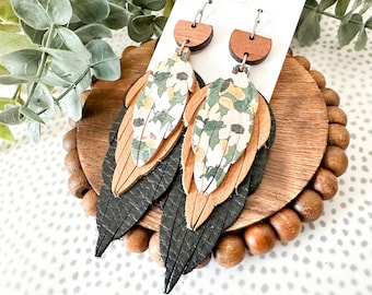 Botanical Layered Feathers