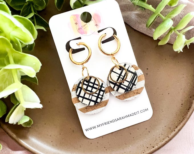 Mod Mix Circle Drop Earrings