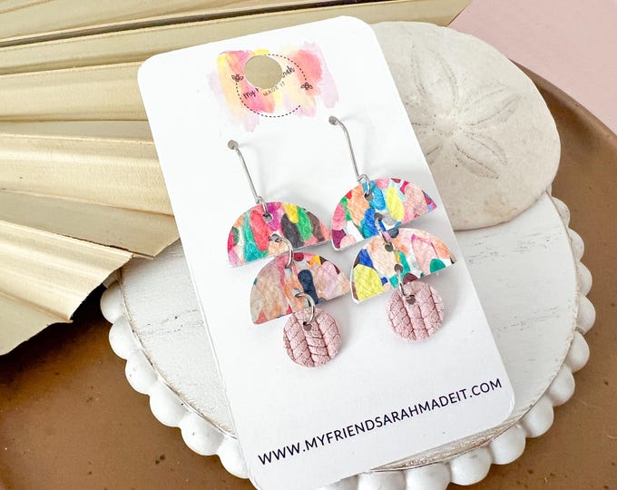 Fiesta Confetti Mini Drop Earrings