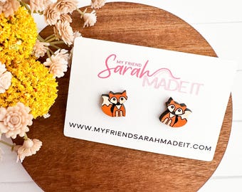 Cute Fox Stud Earrings