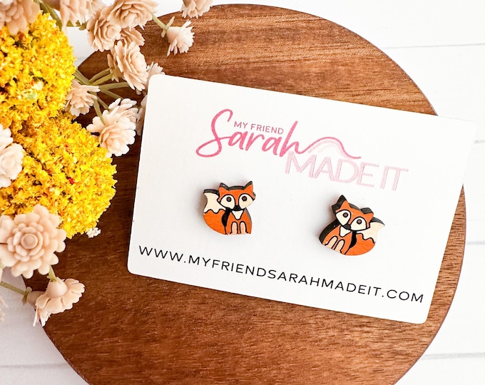 Cute Fox Stud Earrings