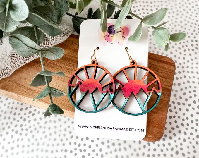 Sunset Mountain Earrings