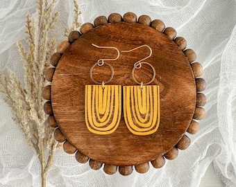 Boho Wooden Earrings