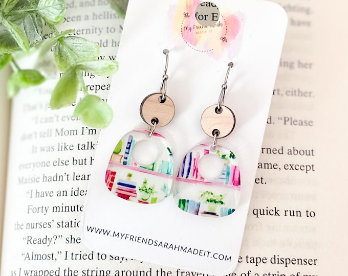 Bookshelf Arch Earrings